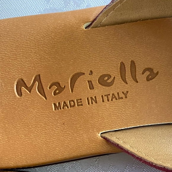 Mariella Pink Italian Suede Feel Slide On Summer Beach Sandals- Sz-9 - Picture 9 of 15